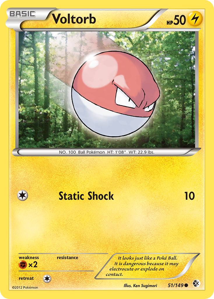 Voltorb (51/149) [Black & White: Boundaries Crossed] | Odin's Place
