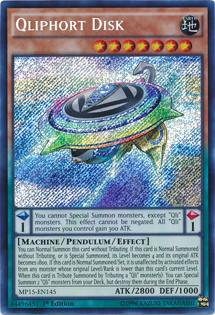 Qliphort Disk [MP15-EN145] Secret Rare | Odin's Place
