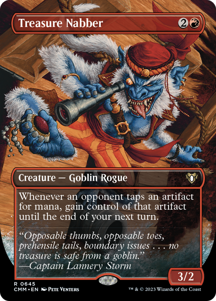 Treasure Nabber (Borderless Alternate Art) [Commander Masters] | Odin's Place