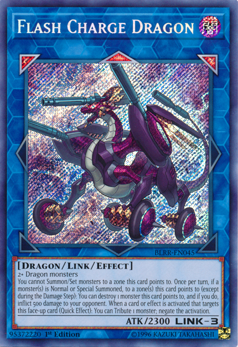 Flash Charge Dragon [BLRR-EN045] Secret Rare | Odin's Place
