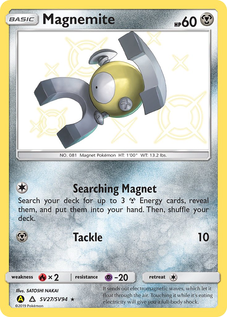 Magnemite (SV27/SV94) [Sun & Moon: Hidden Fates - Shiny Vault] | Odin's Place