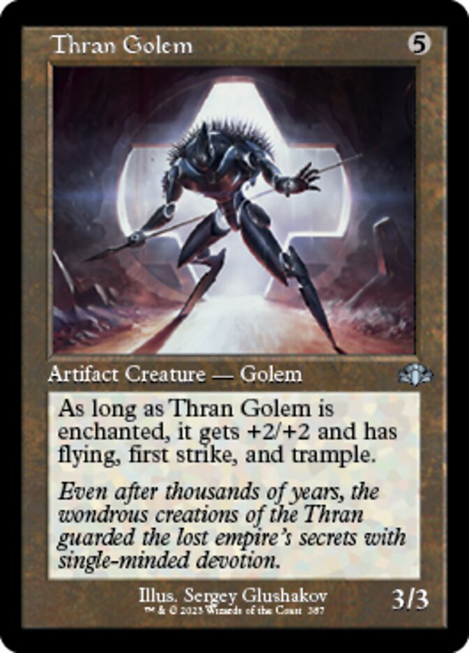 Thran Golem (Retro) [Dominaria Remastered] | Odin's Place