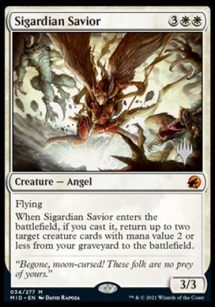 Sigardian Savior (Promo Pack) [Innistrad: Midnight Hunt Promos] | Odin's Place