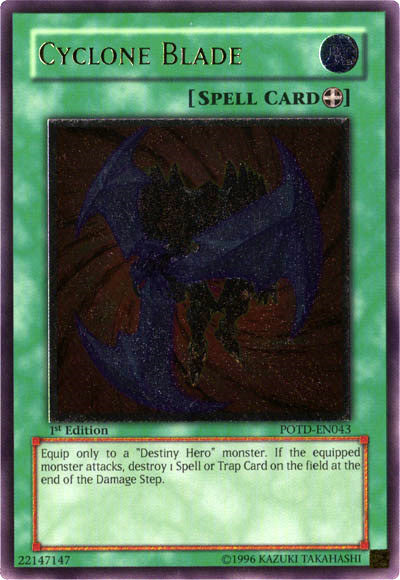 Cyclone Blade [POTD-EN043] Ultimate Rare | Odin's Place