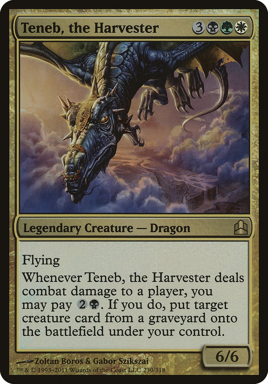 Teneb, the Harvester (230) (Oversized) [Commander 2011 Oversized] | Odin's Place