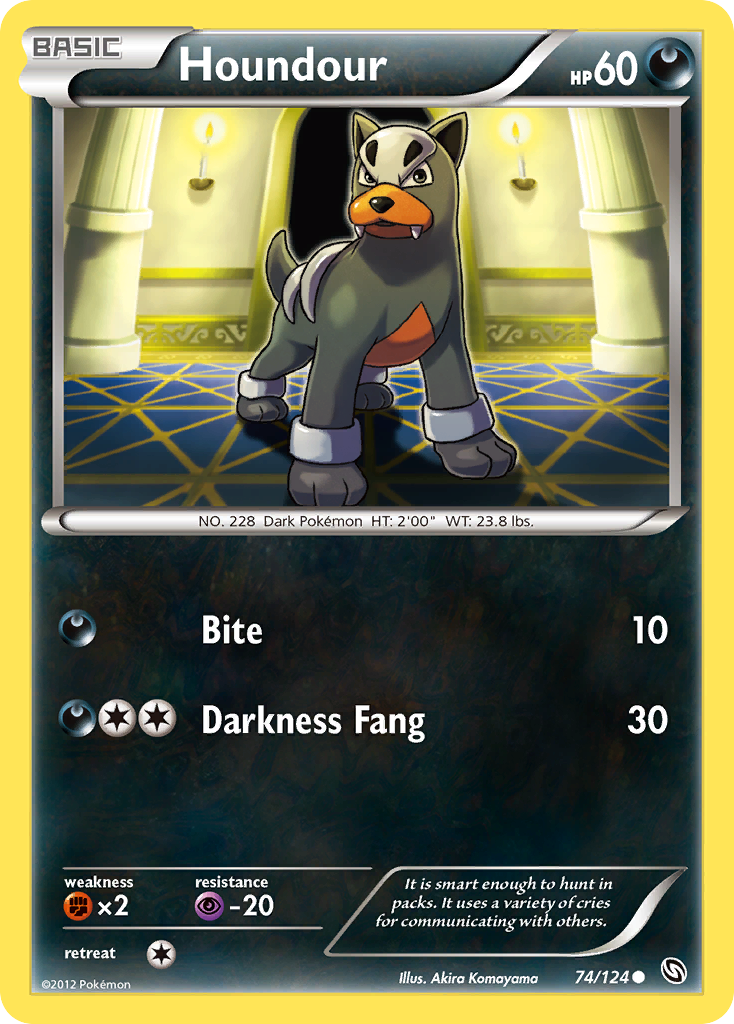 Houndour (74/124) [Black & White: Dragons Exalted] | Odin's Place