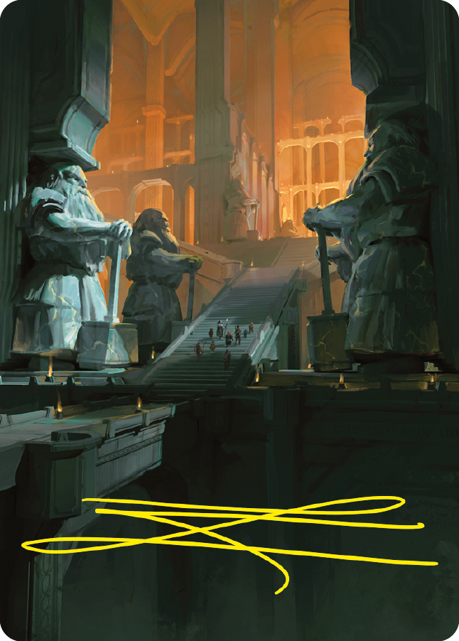 Mines of Moria Art Card (Gold-Stamped Signature) [The Lord of the Rings: Tales of Middle-earth Art Series] | Odin's Place