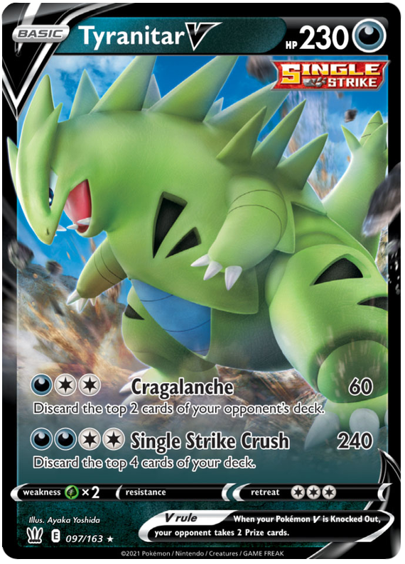 Tyranitar V (097/163) [Sword & Shield: Battle Styles] | Odin's Place