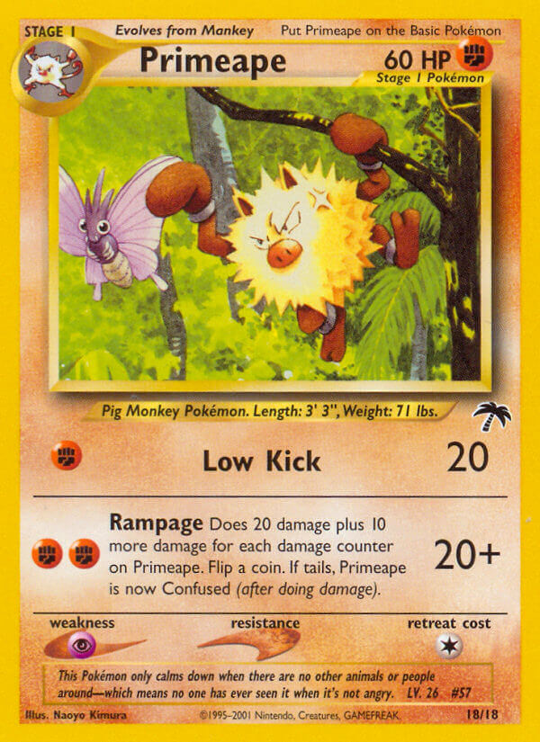 Primeape (18/18) [Southern Islands] | Odin's Place