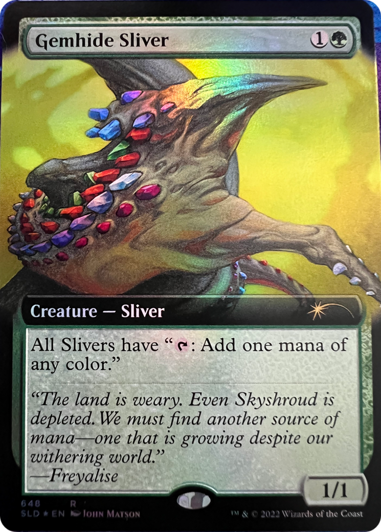 Gemhide Sliver (Extended Art) [Secret Lair Drop Series] | Odin's Place