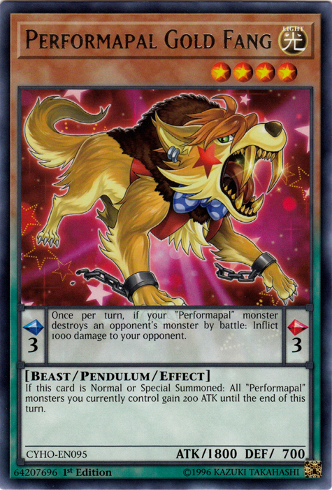 Performapal Gold Fang [CYHO-EN095] Rare | Odin's Place