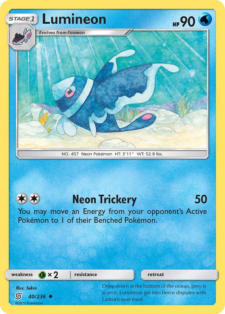 Lumineon (40/236) [Sun & Moon: Unified Minds] | Odin's Place