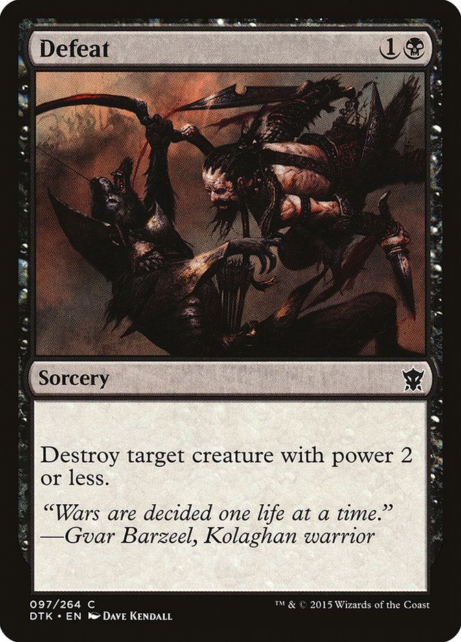 Defeat (97) [Dragons of Tarkir] | Odin's Place