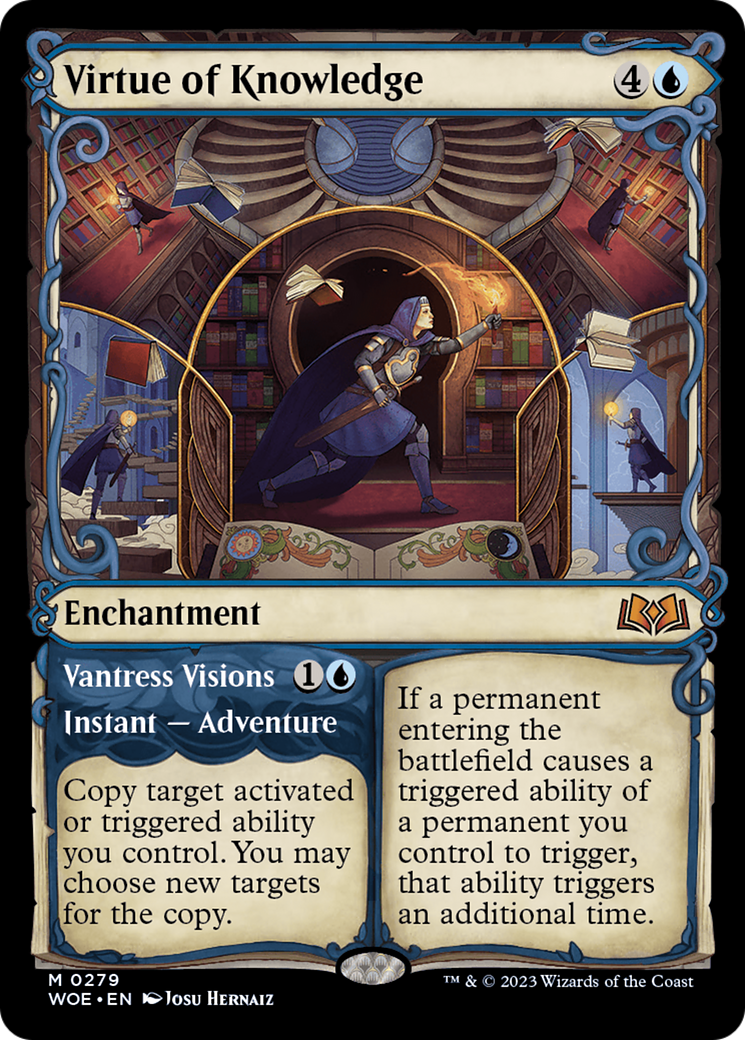 Virtue of Knowledge // Vantress Visions (Showcase) [Wilds of Eldraine] | Odin's Place