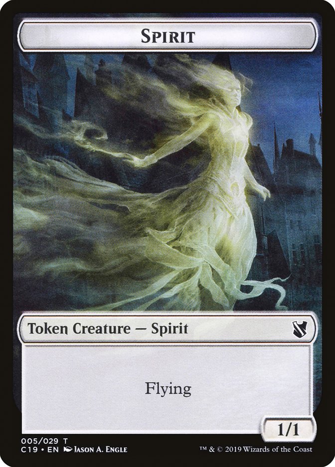Spirit Token [Commander 2019 Tokens] | Odin's Place