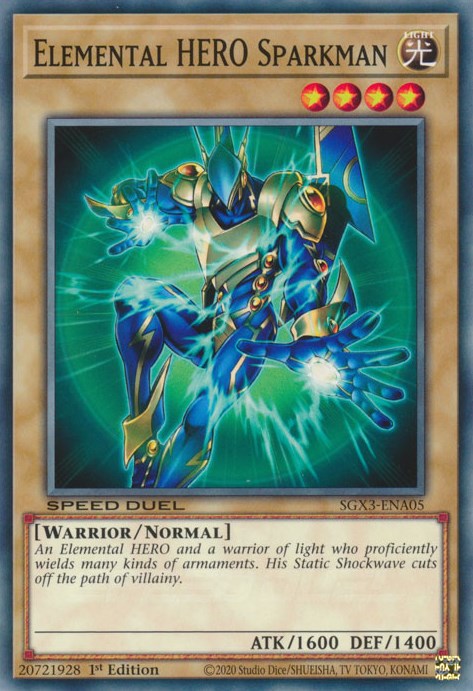 Elemental HERO Sparkman [SGX3-ENA05] Common | Odin's Place