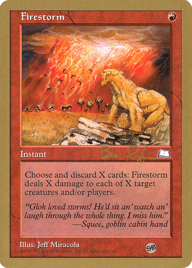 Firestorm (Brian Selden) [World Championship Decks 1998] | Odin's Place