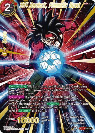 SS4 Bardock, Prismatic Burst (EX19-25) [Special Anniversary Set 2021] | Odin's Place