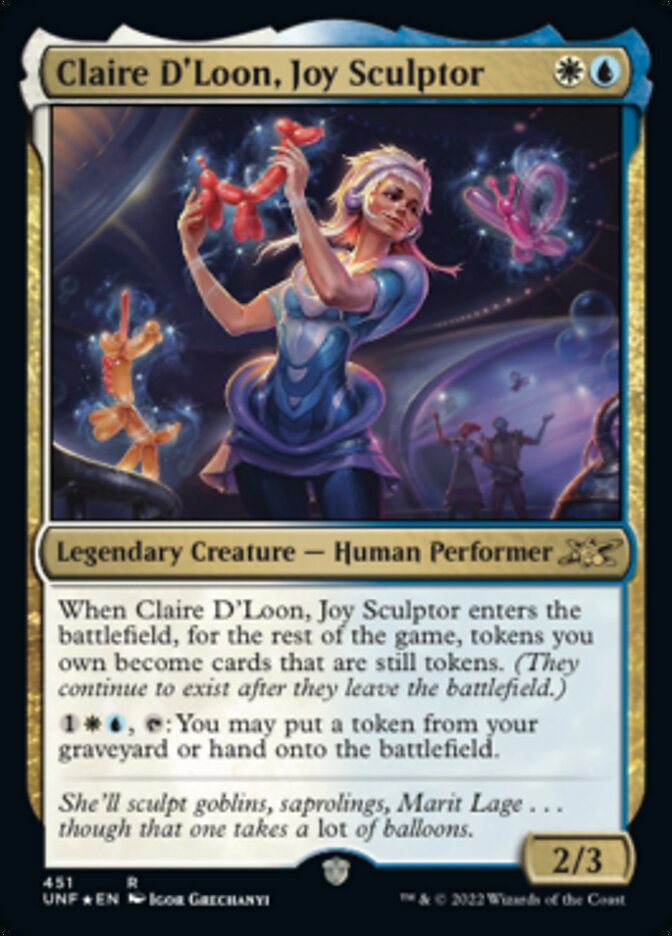 Claire D'Loon, Joy Sculptor (Galaxy Foil) [Unfinity] | Odin's Place