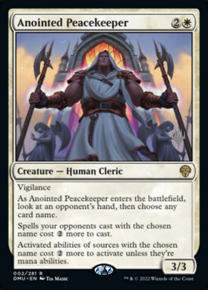 Anointed Peacekeeper (Promo Pack) [Dominaria United Promos] | Odin's Place