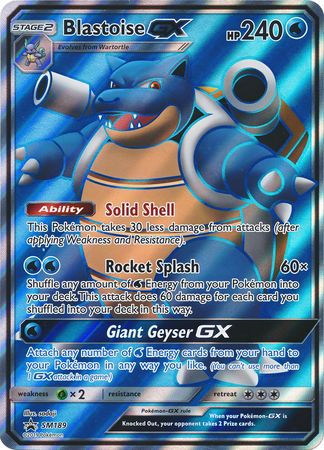 Blastoise GX (SM189) (Jumbo Card) [Sun & Moon: Black Star Promos] | Odin's Place
