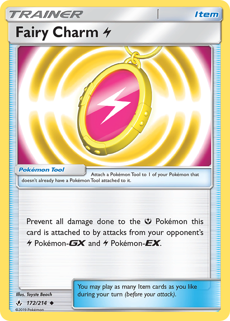 Fairy Charm Lightning (172/214) [Sun & Moon: Unbroken Bonds] | Odin's Place