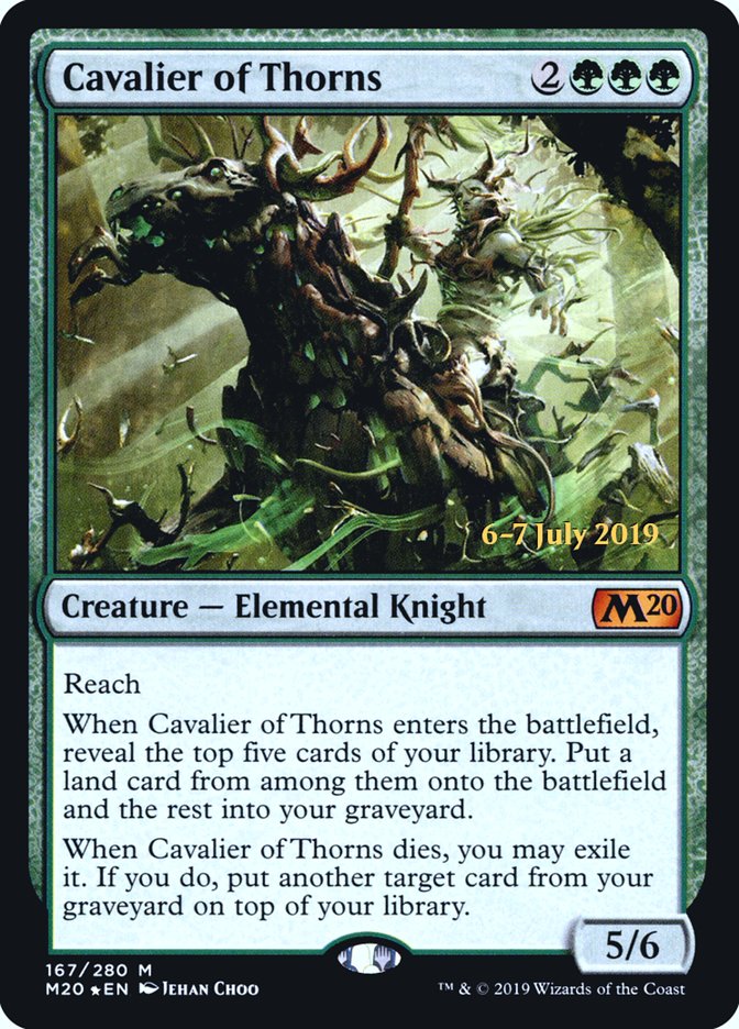 Cavalier of Thorns [Core Set 2020 Prerelease Promos] | Odin's Place