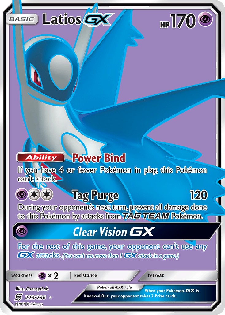 Latios GX (223/236) [Sun & Moon: Unified Minds] | Odin's Place