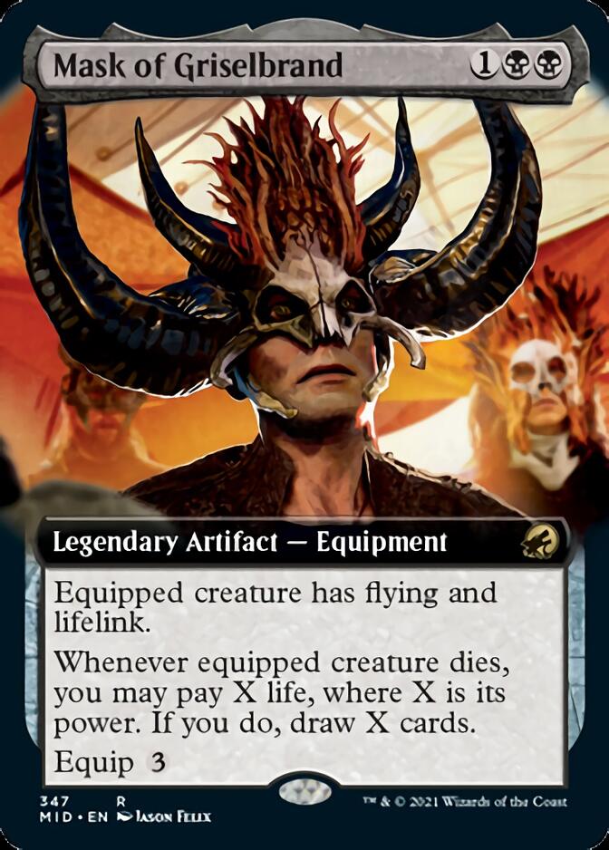 Mask of Griselbrand (Extended Art) [Innistrad: Midnight Hunt] | Odin's Place