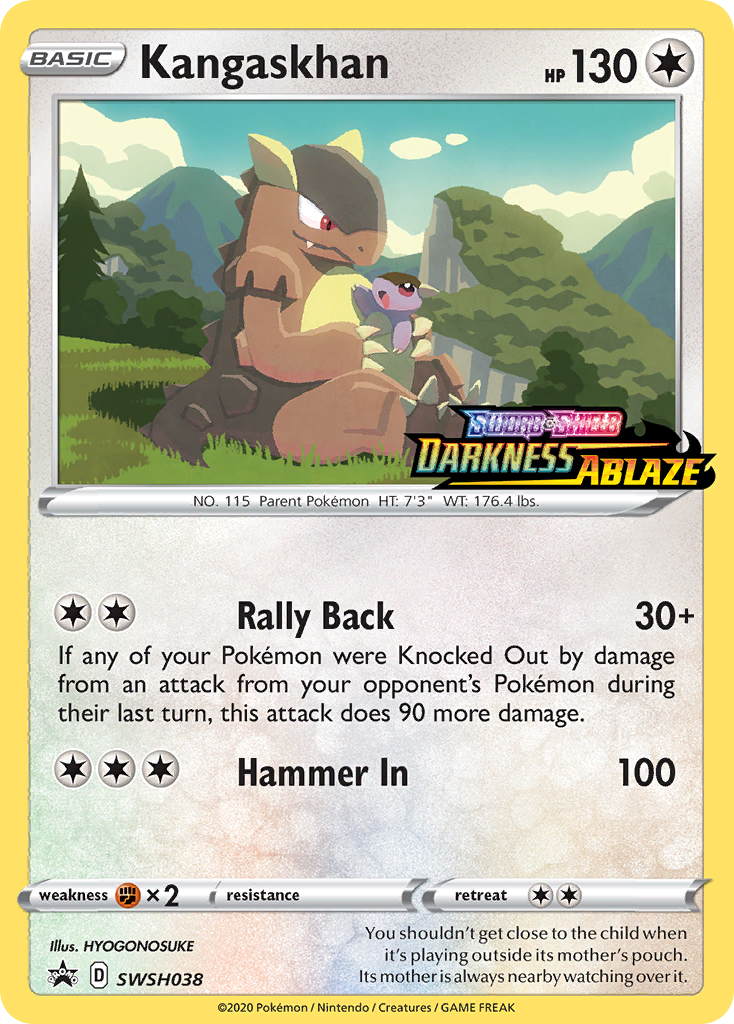 Kangaskhan (SWSH038) (Prerelease Promo) [Sword & Shield: Black Star Promos] | Odin's Place