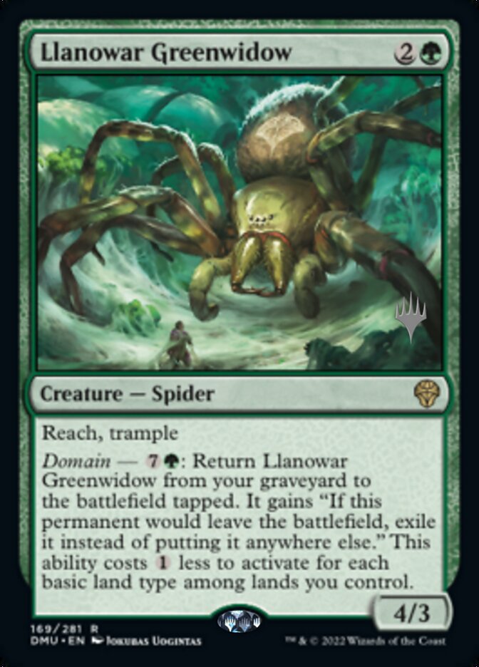 Llanowar Greenwidow (Promo Pack) [Dominaria United Promos] | Odin's Place