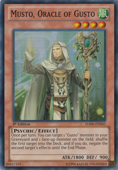 Musto, Oracle of Gusto [HA06-EN045] Super Rare | Odin's Place