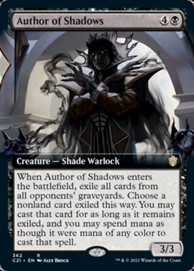 Author of Shadows (Extended Art) [Commander 2021] | Odin's Place