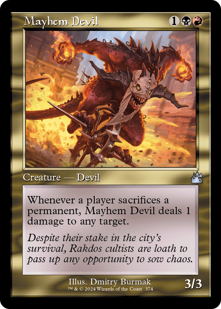 Mayhem Devil (Retro Frame) [Ravnica Remastered] | Odin's Place