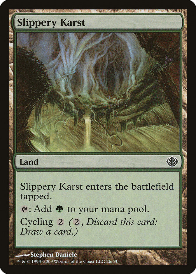 Slippery Karst (26) [Duel Decks: Garruk vs. Liliana] | Odin's Place
