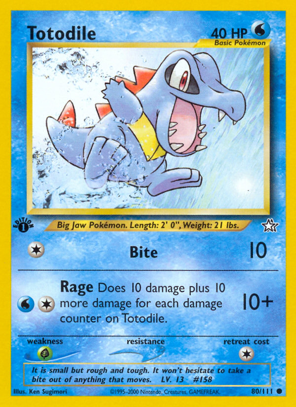 Totodile (80/111) [Neo Genesis 1st Edition] | Odin's Place