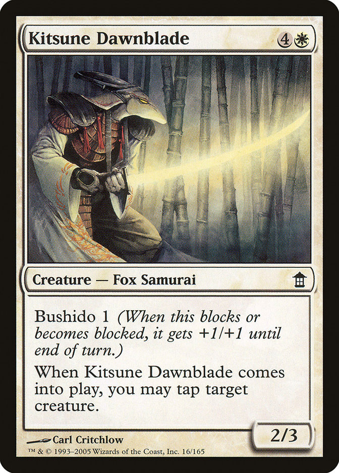 Kitsune Dawnblade (16) [Saviors of Kamigawa] | Odin's Place