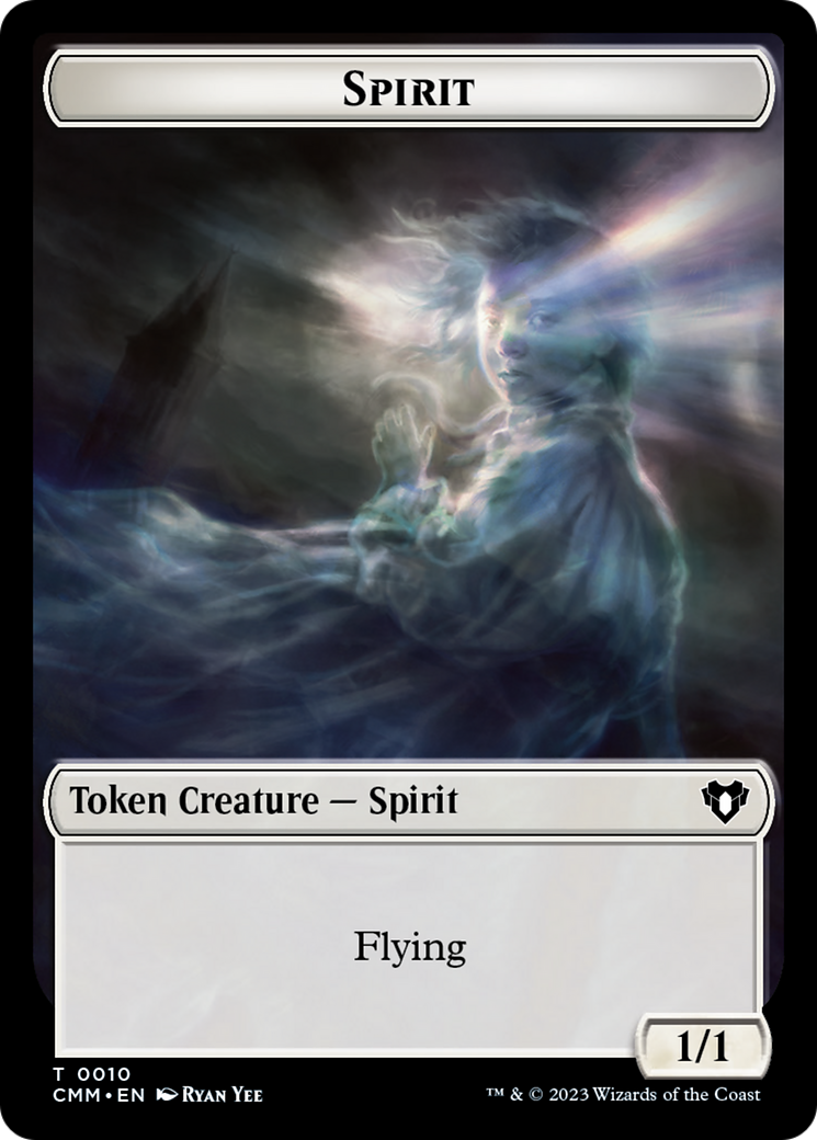 Spirit Token (10) [Commander Masters Tokens] | Odin's Place
