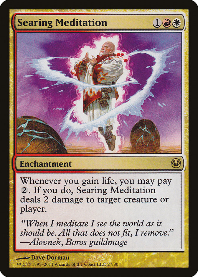 Searing Meditation (27) [Duel Decks: Ajani vs. Nicol Bolas] | Odin's Place