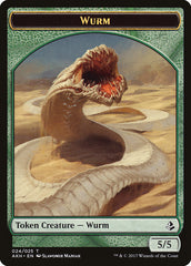 Unwavering Initiate // Wurm Double-Sided Token [Amonkhet Tokens] | Odin's Place