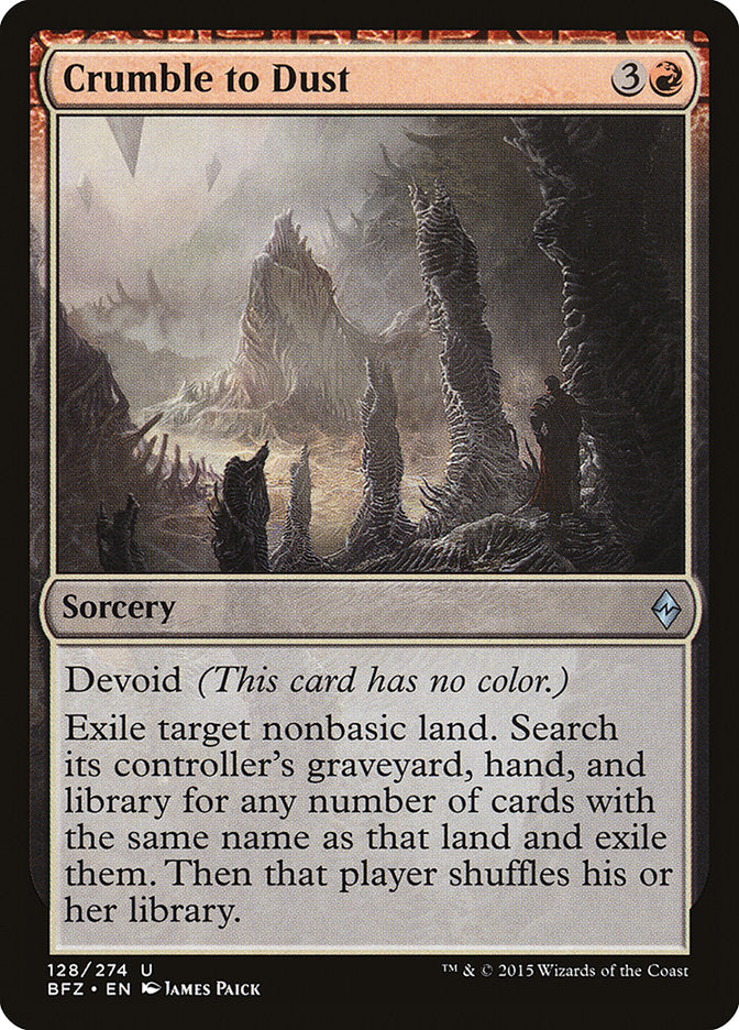 Crumble to Dust (128) [Battle for Zendikar] | Odin's Place