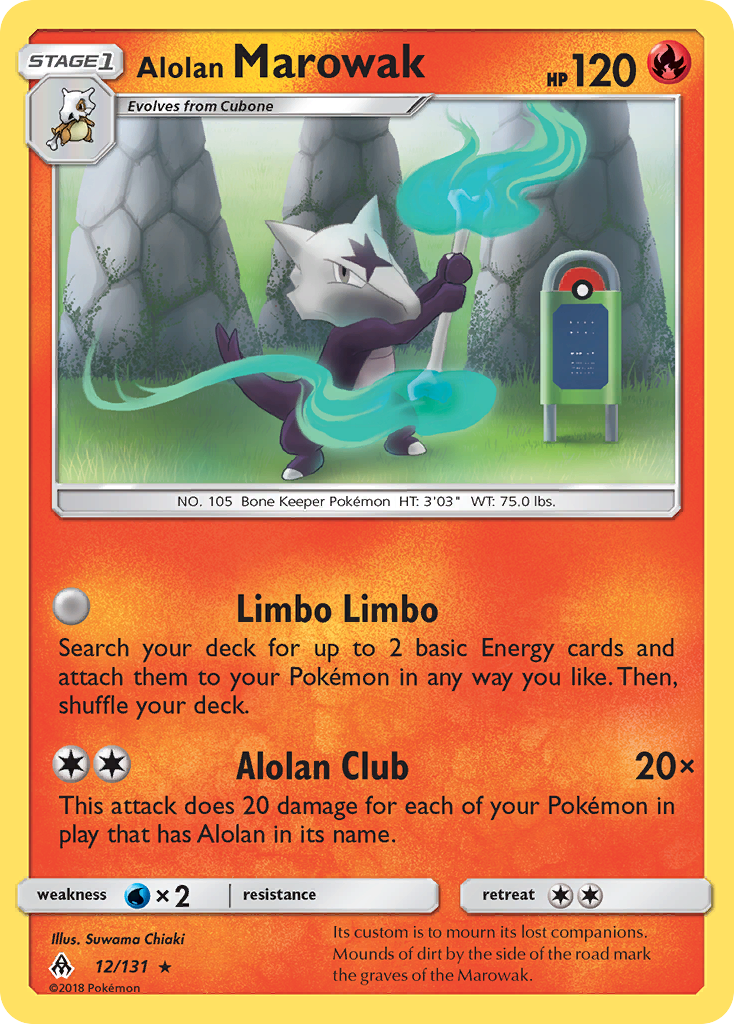 Alolan Marowak (12/131) [Sun & Moon: Forbidden Light] | Odin's Place