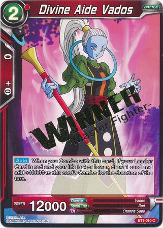 Divine Aide Vados (Winner Stamped) (BT1-010) [Tournament Promotion Cards] | Odin's Place