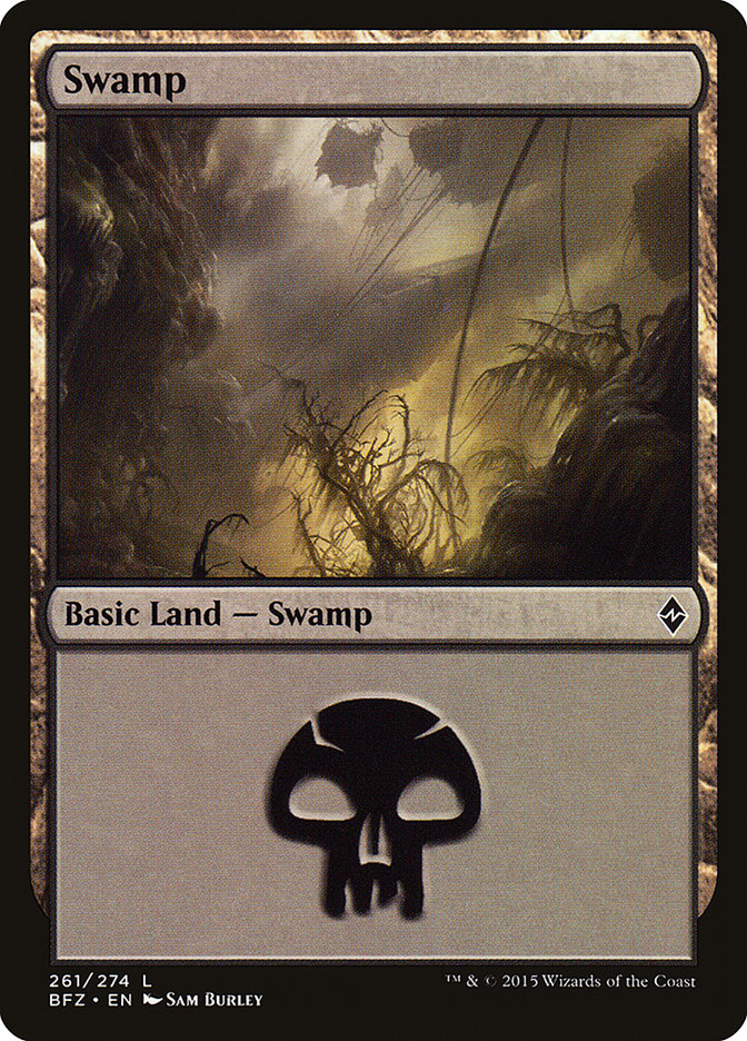 Swamp (261) [Battle for Zendikar] | Odin's Place