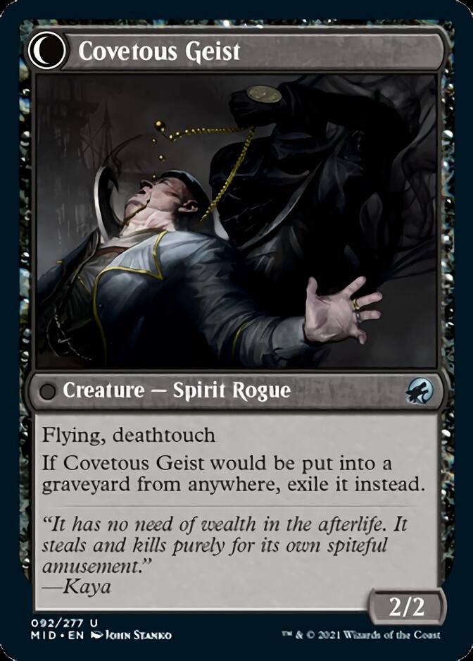 Covert Cutpurse // Covetous Geist [Innistrad: Midnight Hunt] | Odin's Place