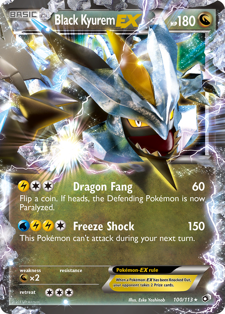 Black Kyurem EX (100/113) [Black & White: Legendary Treasures] | Odin's Place