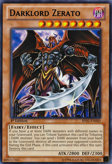 Darklord Zerato [BP02-EN060] Rare | Odin's Place