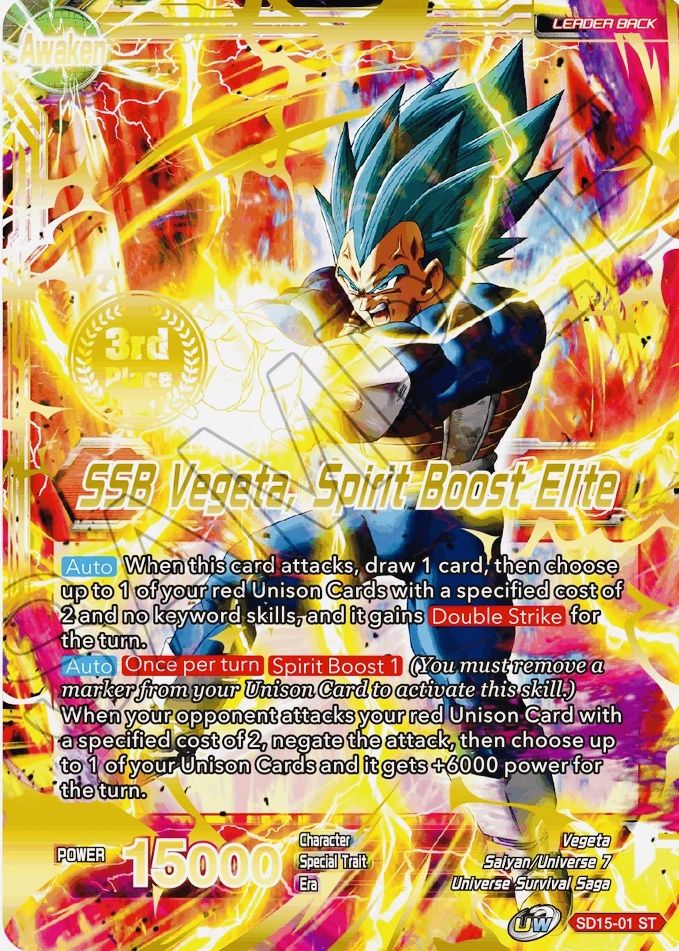Vegeta // SSB Vegeta, Spirit Boost Elite (2021 Championship 3rd Place) (SD15-01) [Tournament Promotion Cards] | Odin's Place