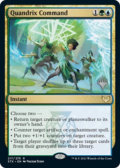 Quandrix Command (Promo Pack) [Strixhaven: School of Mages Promos] | Odin's Place
