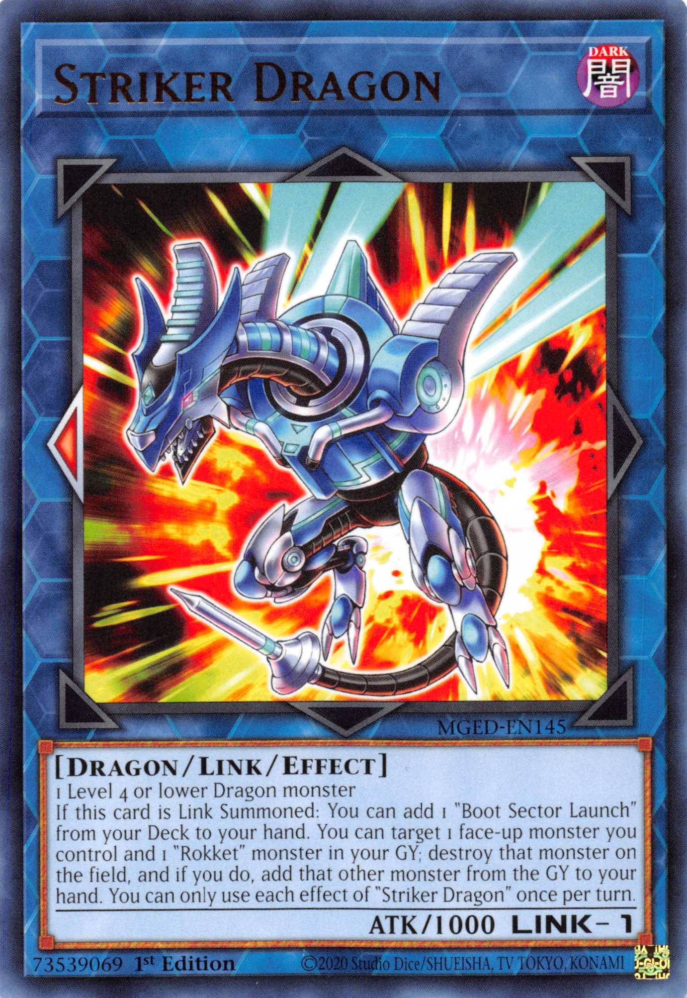Striker Dragon [MGED-EN145] Rare | Odin's Place